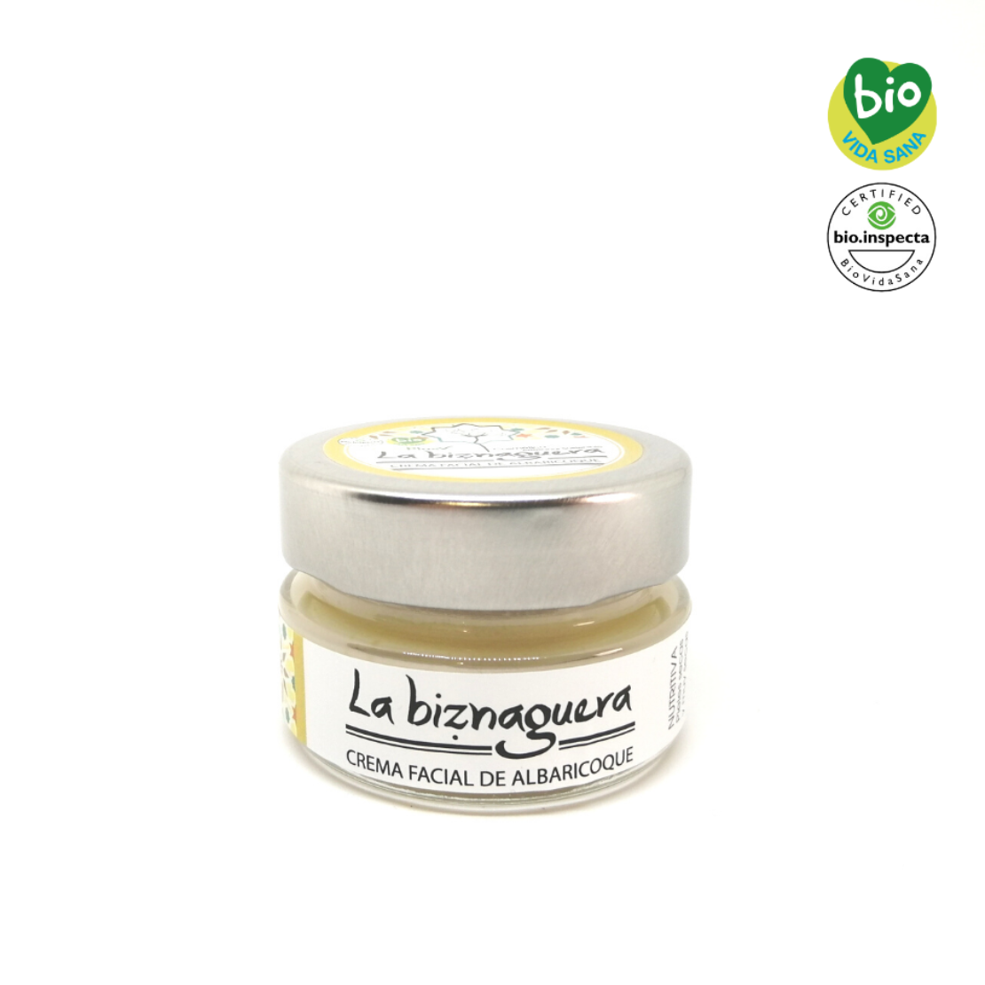 Crema facial de albaricoque. Nutritiva